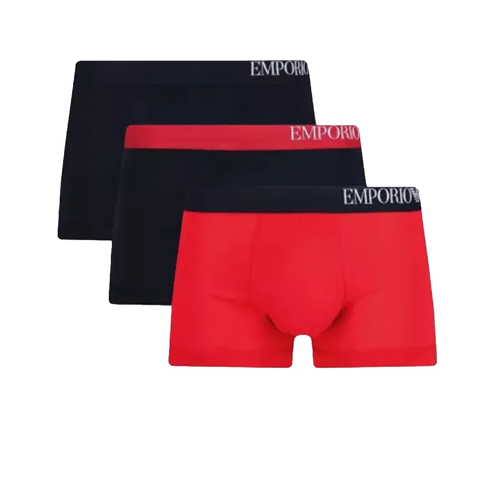 Boxer Emporio Armani Pack x3 bicolor Homme Multicolor